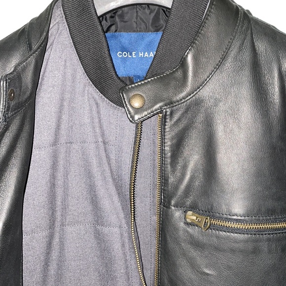 Cole Haan Motorcycle Jacket - Picture 3 of 8